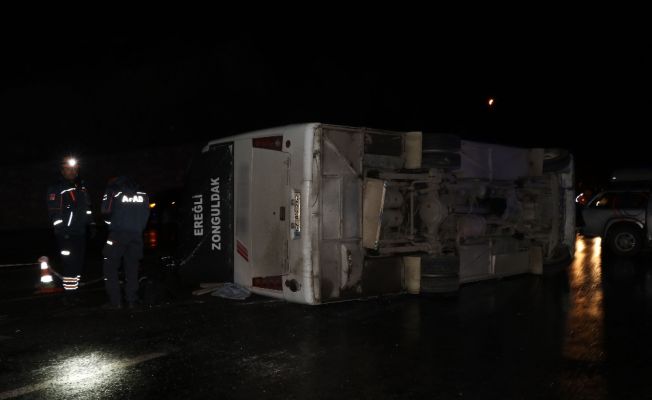 Zonguldak'taki kazada o midibüs bozulan aracın yerine gönderilmiş