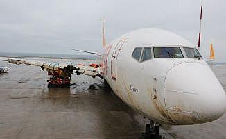 Trabzon'da pistten çıkan uçak hizmet dışı olacak